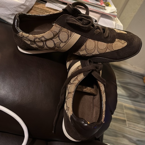 Coach Brown and Black Sneakers ( it can be a unisex) - Picture 1 of 8